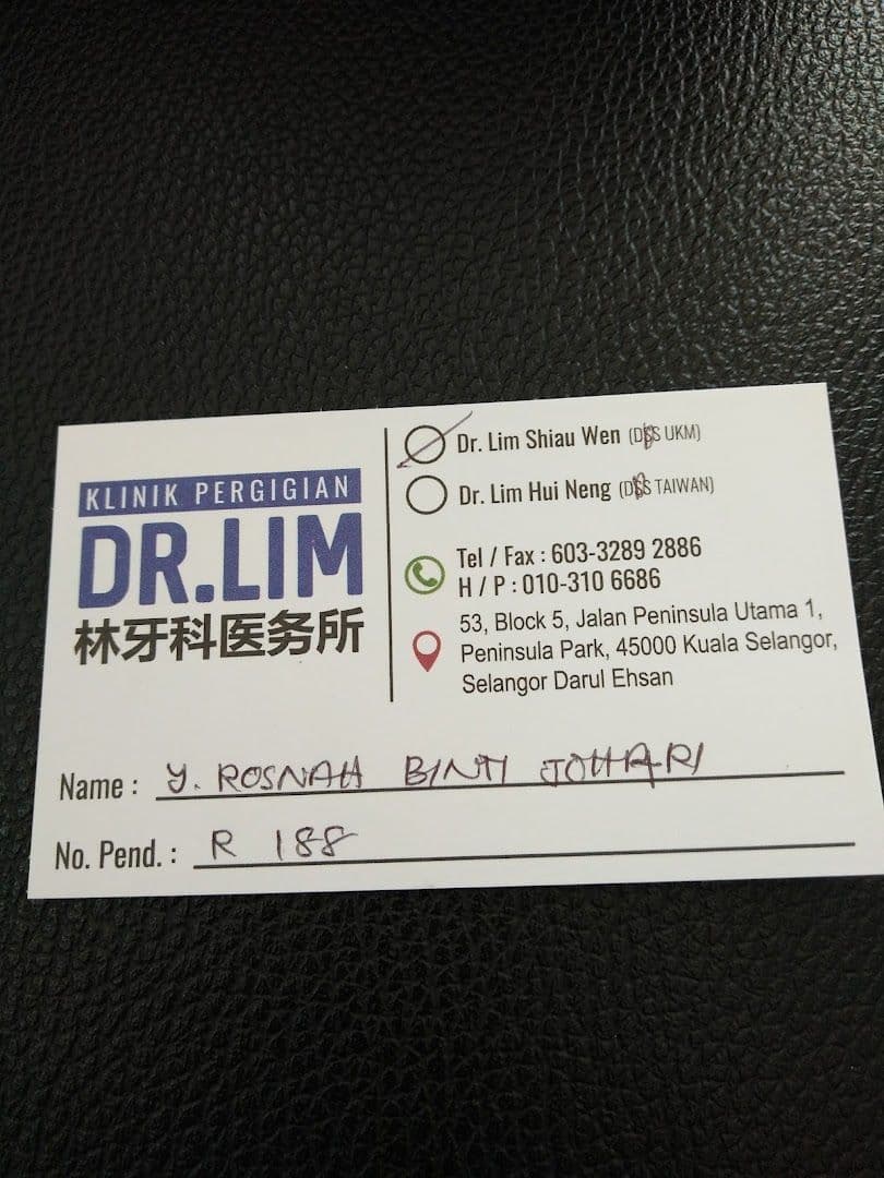 Photo 4 for Klinik Pergigian Dr. Lim (Kuala Selangor)